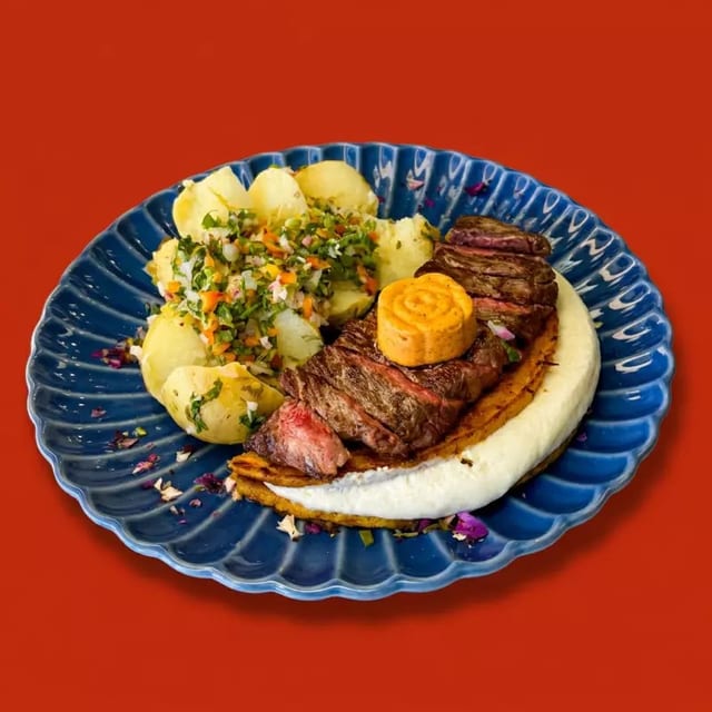 Grilled Cachapa.