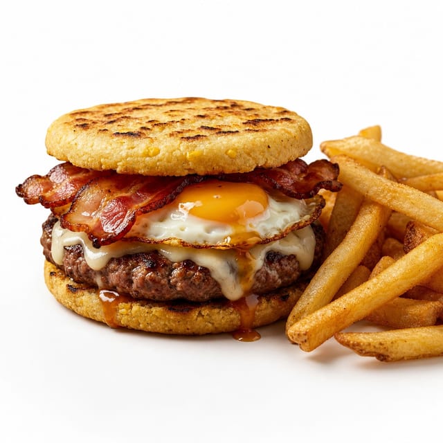 Colombian Arepaburger.