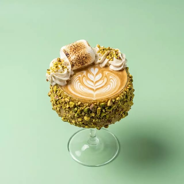 Signature Pistachio Latte.