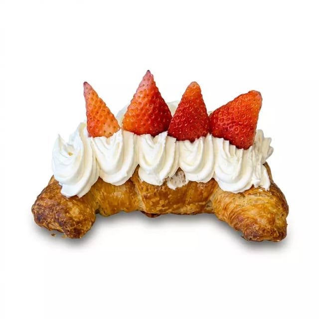 Strawberry & Cream Croissant.