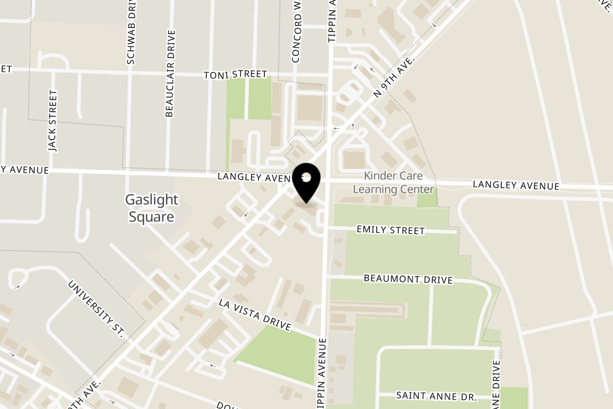 Map showing the location of Seventy 1 Bistro on 6224 N 9th Ave in Pensacola